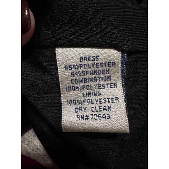 Jessica Howard Plus Size Black Shift Dress Sheer Short Sleeve Flattering Sz 22W - Picture 11 of 12